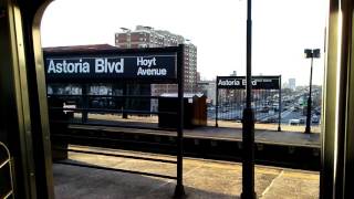 AstoriaDitmars Blvd Bound R160A2R160B W Train Cab Ride [upl. by Shamrao]