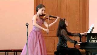 Claude Debussy En Bateau Ani Khachunts violin 13 years [upl. by Hax]