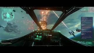 Star Citizen 3243 Pirate Swarm 30 minutes Anvil F7A Hornet MK2 [upl. by Aerdnael]