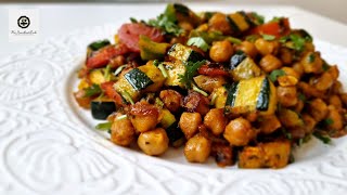 Healthy amp Quick Chickpea Vegetable Stir Fry  High Protein Chickpea Recipe for Vegetarian Diet [upl. by Nnawtna162]