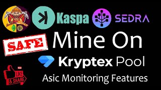 Sedra Coin or Kaspa Coin mining on Kryptex pool  🤑 Asic Monitoring Feature Available 🚀 crypto [upl. by Genna279]