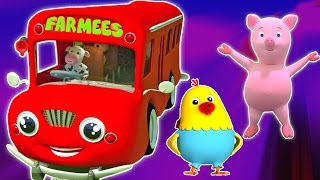 Räder auf dem Bus  3DCartoon für Kinder  Beliebte Kinderreim  Wheels on the Bus [upl. by Haeli622]