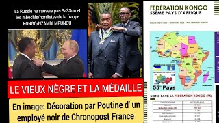 Le Vieux Nègre et la Médaille Décoration par Poutine d un Employé Noir de Chronopost France [upl. by Aivilo963]