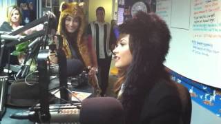 Demi Lovato on KISS FM rocking her new SpiritHood [upl. by Annaxor]