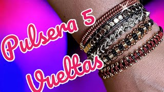 Pulsera 20 RETO Haz tu propia pulsera de 5 vueltas [upl. by Irrabaj]