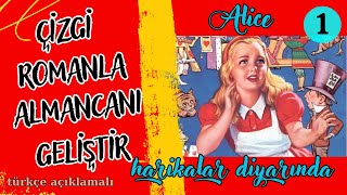 Çizgi Romanla Almancanı geliştir  Alice im Wunderland 1 [upl. by Kellia223]