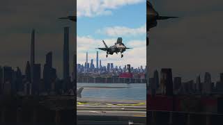 F35 US Marines Jet Fighter escorting Air Force One and landing [upl. by Malena]