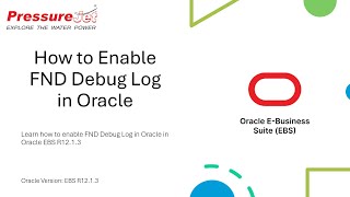 How to Enable FND Debug Log File  Oracle EBS R12 [upl. by Nirag]