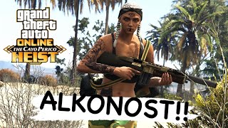 Alkonost and grappling hook approach Cayo Perico Solo Elite GTA Online [upl. by Suirradal820]