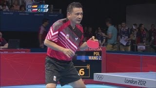 Mens Table Tennis Singles 2nd Round  ESP v POL  London 2012 Olympics [upl. by Allehcram]