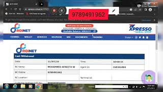 Roinet xpresso Id Aeps pc how use aadha bank account cash withdrawal instant [upl. by Neve]