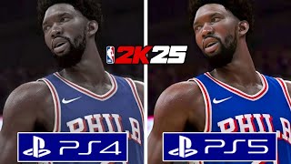 NBA 2K25 PS4 vs PS5 Graphics Comparison [upl. by Adiana]