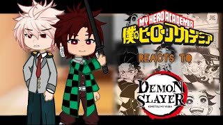 Mha ✨️reacts✨️ Demon slayer  Part 4  itsalizon  💚MHA  👺Demon slayer [upl. by Marten]