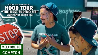 Hood Tour In COMPTON VARRIO 3 Walked Through The Whole Hood THE FIRST SUREÑO SET “vlog compton [upl. by Rahr232]