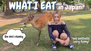 WHAT I EAT IN A WEEK IN JAPAN not aesthetic but very funny pt2 wagyu fatty tuna nara deer park [upl. by Zillah565]