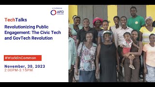 AFD TechTalks  Revolutionizing Public Engagement The CivicTech and GovTech Revolution [upl. by Aviva930]