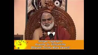 Sri Sri Sri Bharathi Tirtha swamiji Deepawali wishes shringeri [upl. by Elleina646]