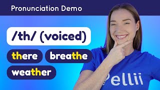 Pronouncing th voiced – English Pronunciation Lesson Part 1 [upl. by Anan]