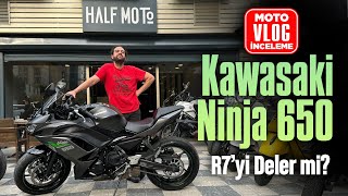 Kawasaki Ninja 650 Motovlog İnceleme  R7’yi Deler mi [upl. by Yerocaj]