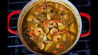 Curry Crab With Shrimp and Potatoes TastyTuesdays  CaribbeanPotcom [upl. by Eanat664]