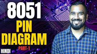 8051 Microcontroller Pin Diagram Part1 Explained in Hindi [upl. by Selima]