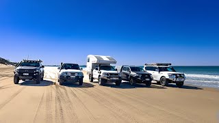 Bribie Island Beach day with Brisbane 4WD Club  July 2024 [upl. by Torry]