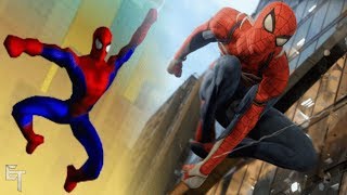 Evolution of SpiderMan Games Free Roam Web Swinging 20002018 [upl. by Hillyer755]