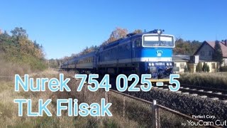 Nurek 754 0255 z TLK Flisak w obu relacjach [upl. by Ednarb392]