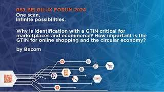 GS1 Belgilux Forum 2024  How important is the GTIN for online shopping and the circular economy [upl. by Lecram]