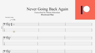 Fleetwood Mac  Never Going Back Again bass tab [upl. by Eastman785]