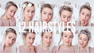 12 EASY HEATLESS HAIRSTYLES  Short  Medium Hair  Sophie Louise [upl. by Geis208]