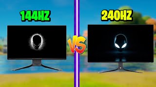 240hz vs 144hz Which To Use For Fortnite [upl. by Eirallam712]