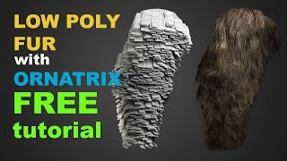 LOWPOLY FUR TUTORIAL 3DS MAX ORNATRIX [upl. by Slinkman]