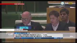 Visión 7  La Asamblea General de la ONU aprobó los principios para limitar a los buitres [upl. by Ingaborg]