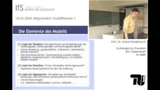 V5 Allgemeine Sozialtheorie I Rational Choice Theory Hubert Knoblauch [upl. by Ahseyt]