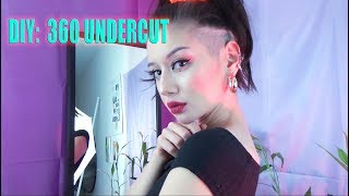 DIY 360 UNDERCUT LONG HAIR [upl. by Nihs938]