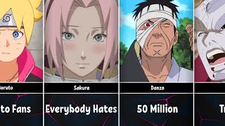 Most Hated NarutoBoruto Characters [upl. by Ameen]