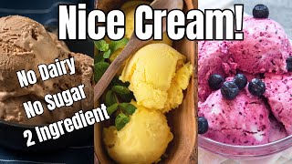 Ice Cream Without Sugar No Cream No Milk  Only 2 Ingredients 1 Minute Dairy Free Dessert [upl. by Meta]