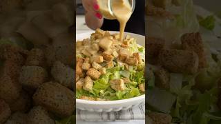 This Caesar salad has a secret ingredient salad caesarsalad fooddolls [upl. by Poland575]