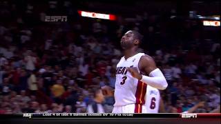 BEST QUALITY  Dwayne Wade Beast Dunk on Kendrick Perkins HD [upl. by Aimal]