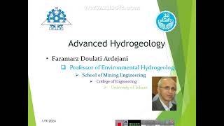 Advanced Hydrogeology Chapter 1 part 1 [upl. by Karoline796]