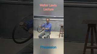 Walter Lewin Lecture Torque Gyroscope Precession shorts ytshorts [upl. by Lonee775]