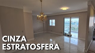 OLHA COMO FICOU ESSA SALA NA COR CINZA ESTRATOSFERA NÃO ACREDITEI DEPOIS QUE VI PRONTA [upl. by Gwenn]