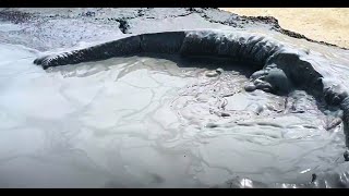 Aggressive Bubbling in Mud Volcano [upl. by Fridell]