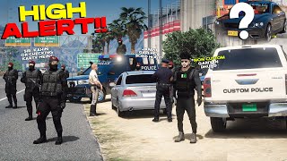 FRANKLIN SAAB DOING HEAVY CHECKING WITH CUSTOM POLICE  MARK X KISKI HEY   GTA 5 SINDH POLICE [upl. by Bolanger]