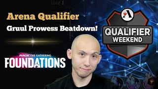 Gruul Prowess Beatdown  Arena Qualifier  MTG Foundations Standard  MTG Arena [upl. by Oralee]