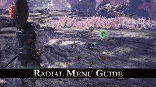 Monster Hunter World  Radial Menu Guide [upl. by Ailisec]