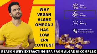 Reason for low EPA in Vegan Omega 3 Supplement  Rawrx vegan omega 3 [upl. by Svirad]