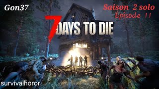 7 Days To Die S02 Ep11 Améliorations de la base anti horde en musique 7 nains ou 7 mains [upl. by Aicad]