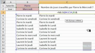 Excel 2007  quotampquot commercial  Rapprochez 2 critères pour fonction NBSI [upl. by Eimor]